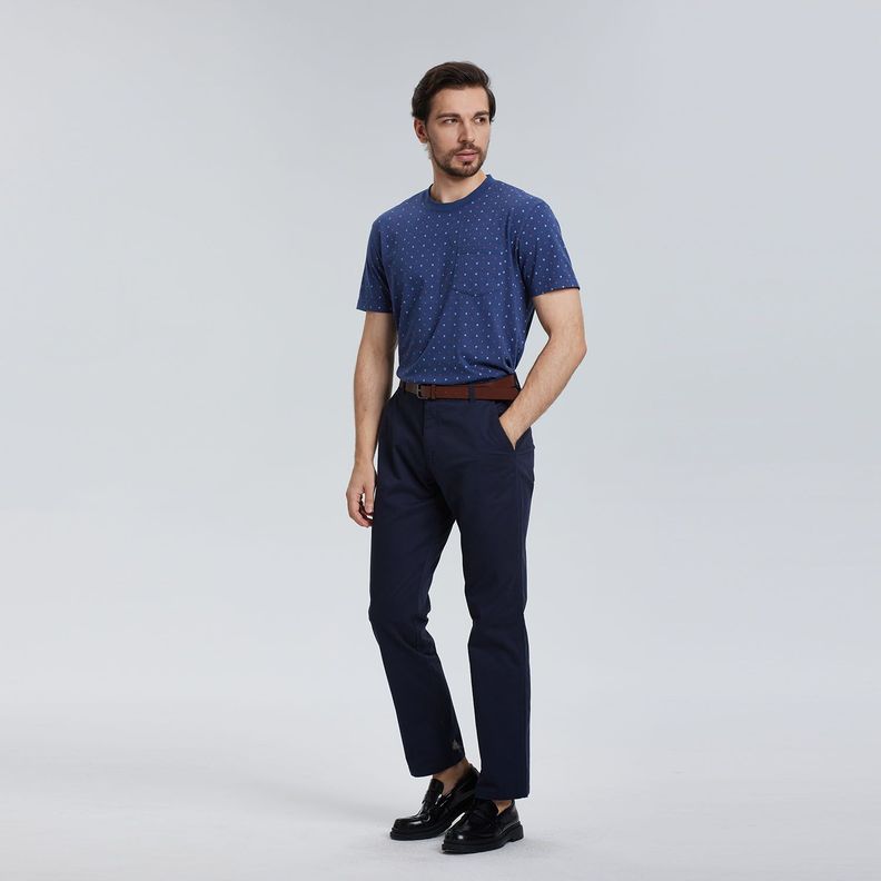 Pantalón Hombre Chino Cinturón Azul Marino Fashion´s Park-3