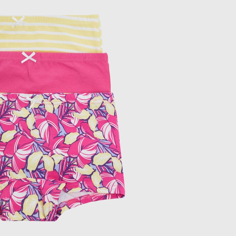 Calzón Tripack Short Rosado Niña-1