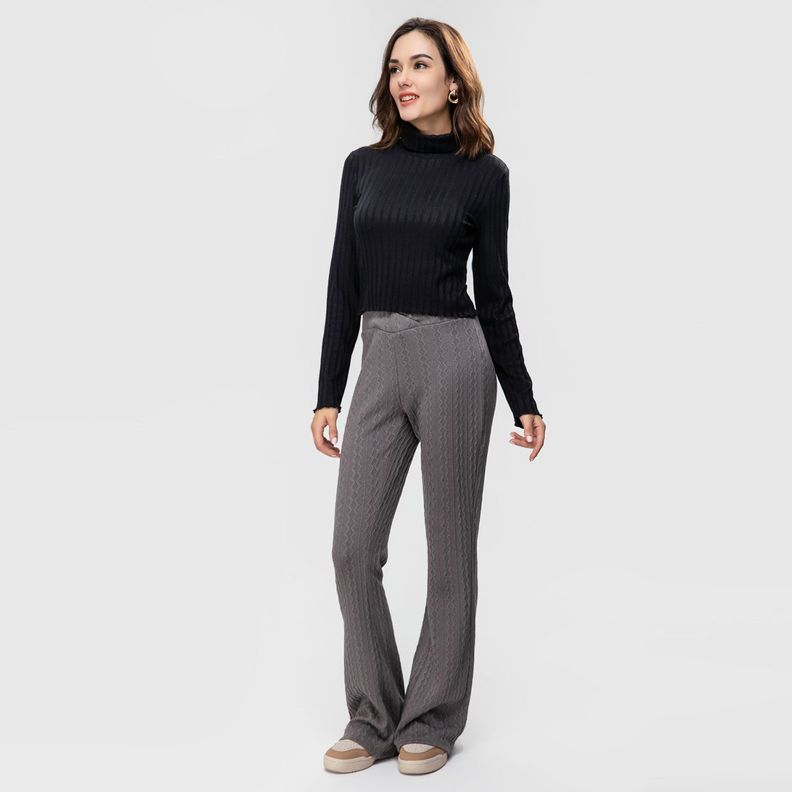 Polera Rib Tortuga Juvenil Negro Fp-3