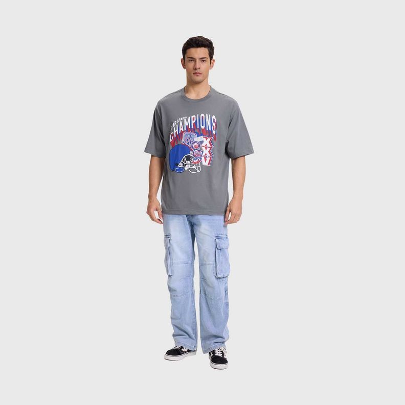 Polera Hombre Sport Oversize Gris Fashion's Park-3