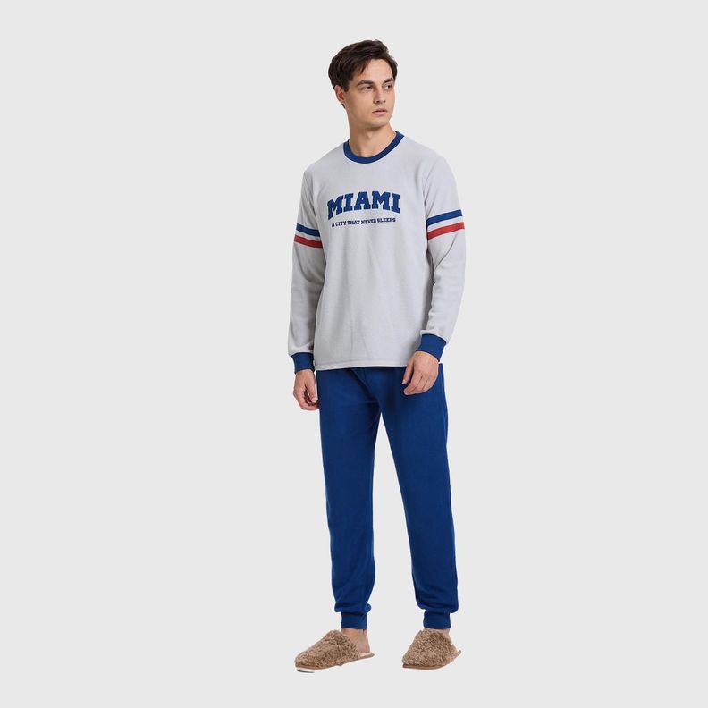 Pijama Hombre Polar Gris Fashion´s Park-1