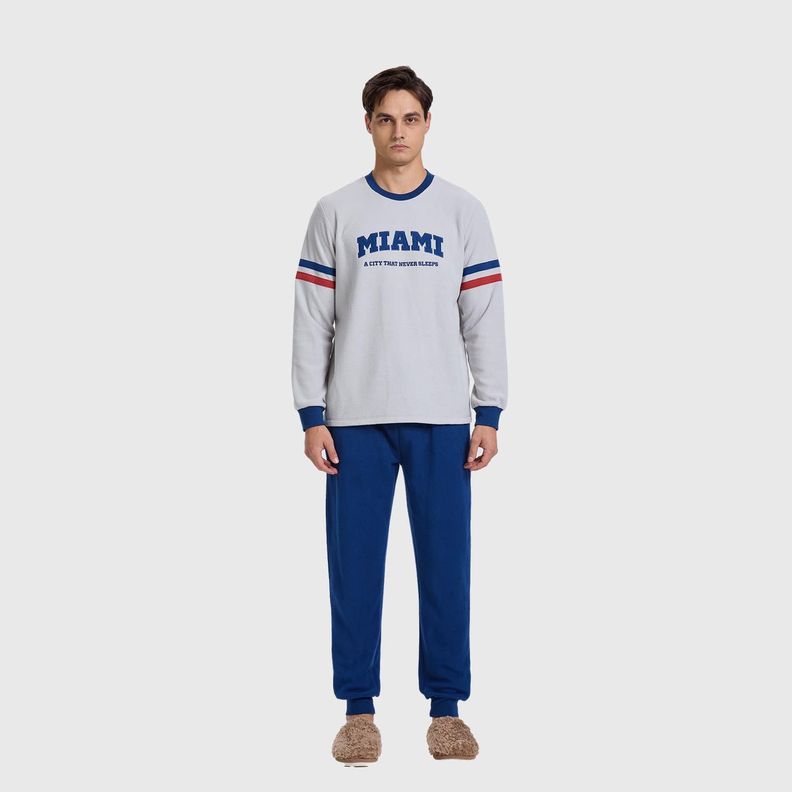 Pijama Hombre Polar Gris Fashion´s Park-3