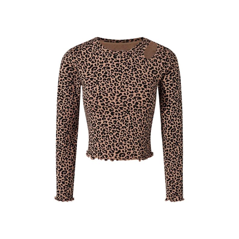 Polera Niña Hombro Descubierto Beige Fashion's Park-0