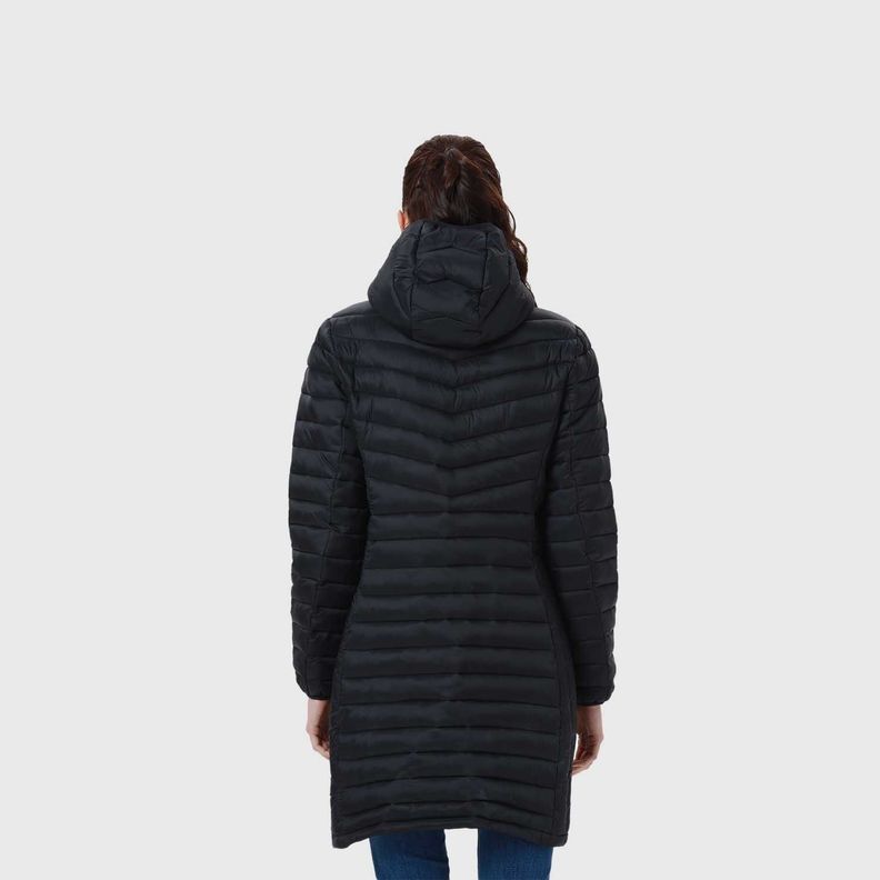 Parka Mujer Modelo Largo Negro-5