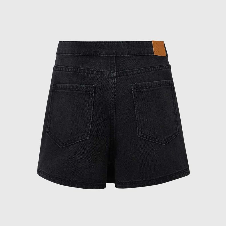 Falda Niña Short Denim Negro I Fashions Park-1
