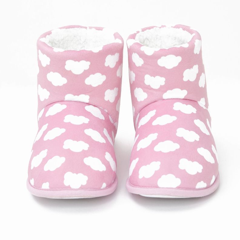 Pantufla Mujer Botita Rosado-0
