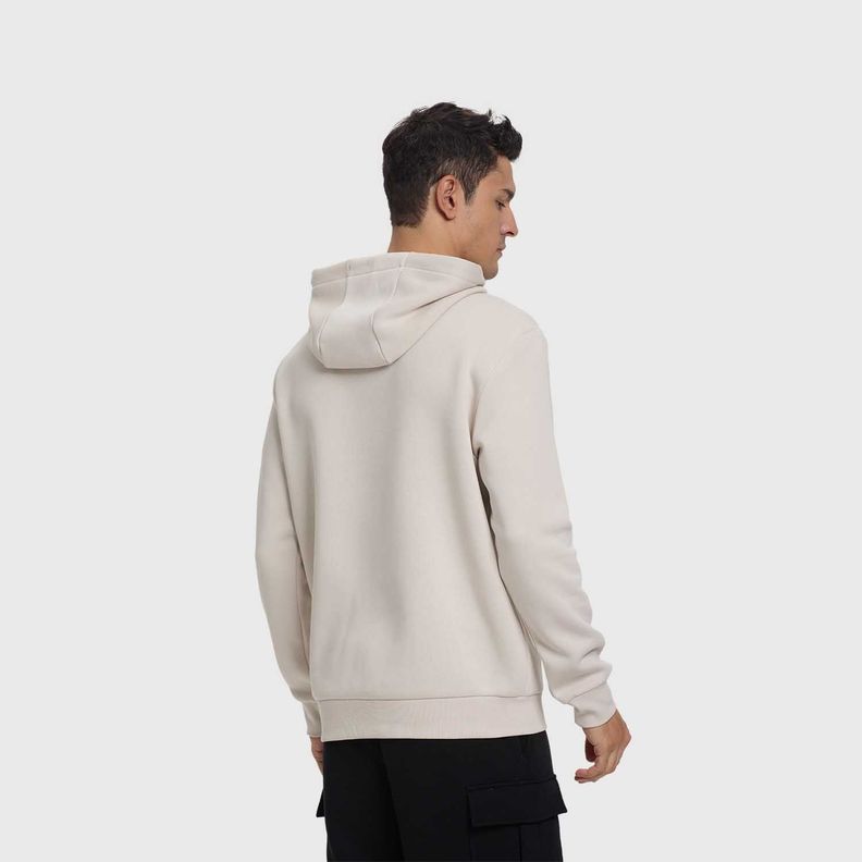 Polerón Hombre Hoodie Básico Beige Fashion's Park-2