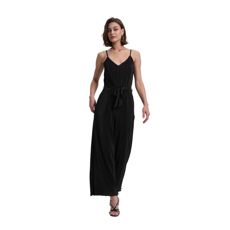Enterito Mujer Largo Cuello Negro Fashion's Park-0