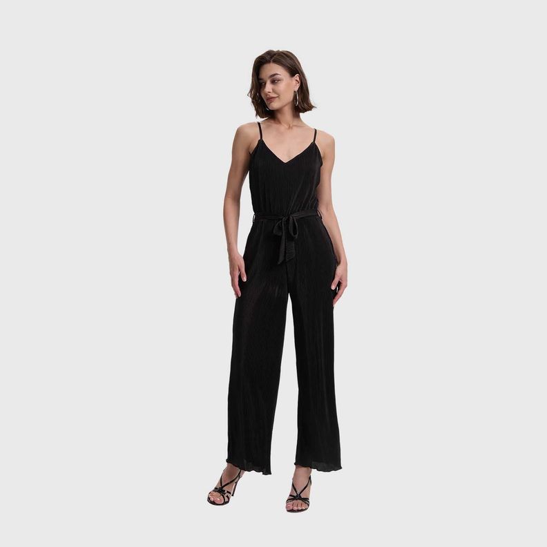 Enterito Mujer Largo Cuello Negro Fashion's Park-1