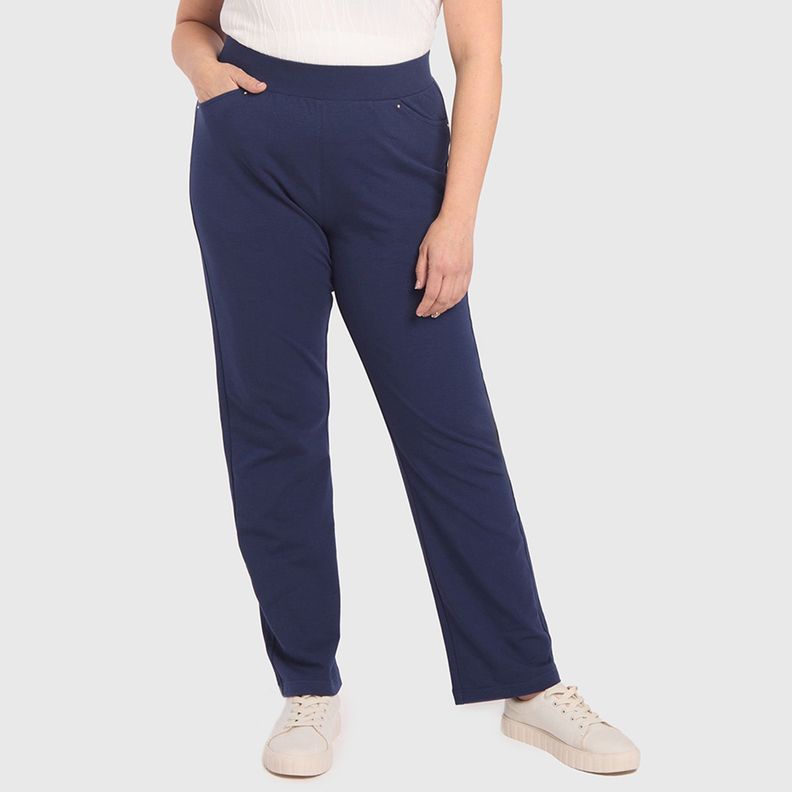 Pantalón Buzo Mujer Sweatpants Azul Oscuro Fashion's Park-3
