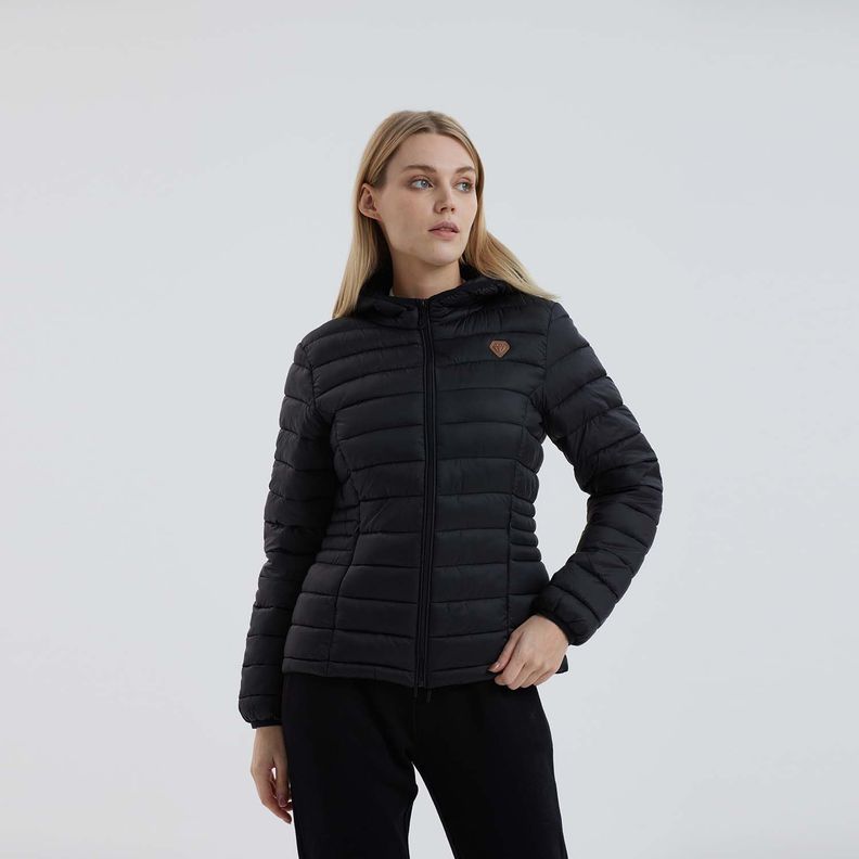 Parka Mujer Corta Negro Fashion´s Park-0