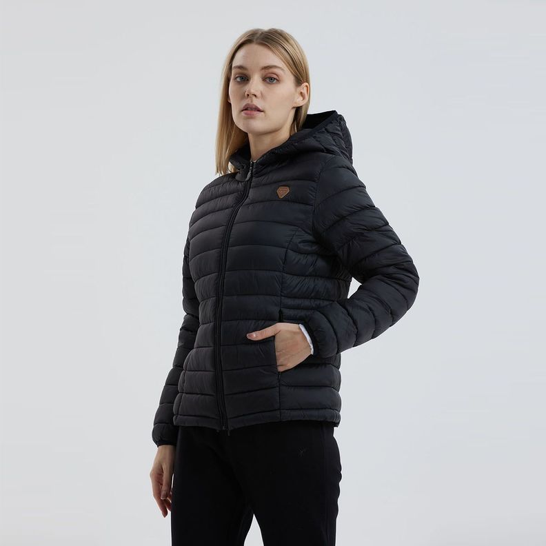 Parka Mujer Corta Negro Fashion´s Park-1
