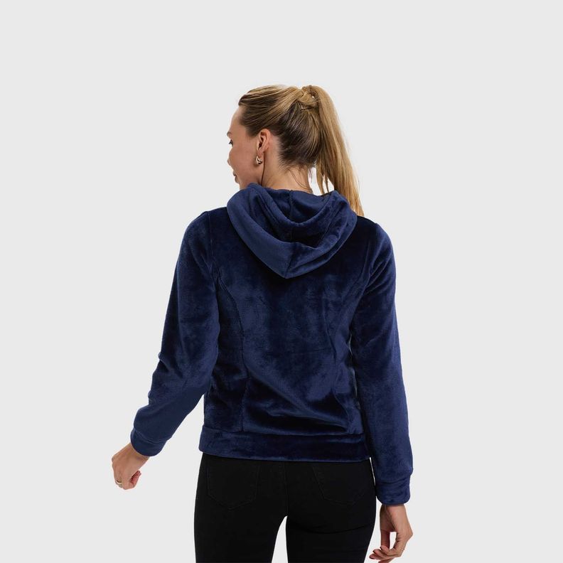Polar Mujer Full Zipper Entallado Azul Fashion's Park-2