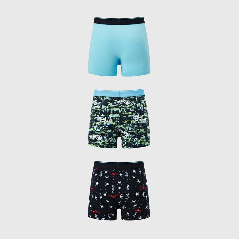 Boxer Niño Tripack Teens Azul Fashion's Park-1