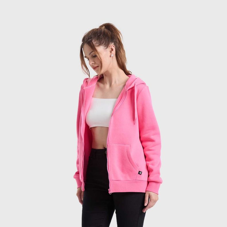 Polerón Mujer Hoodie Rosado Fashion's Park-1