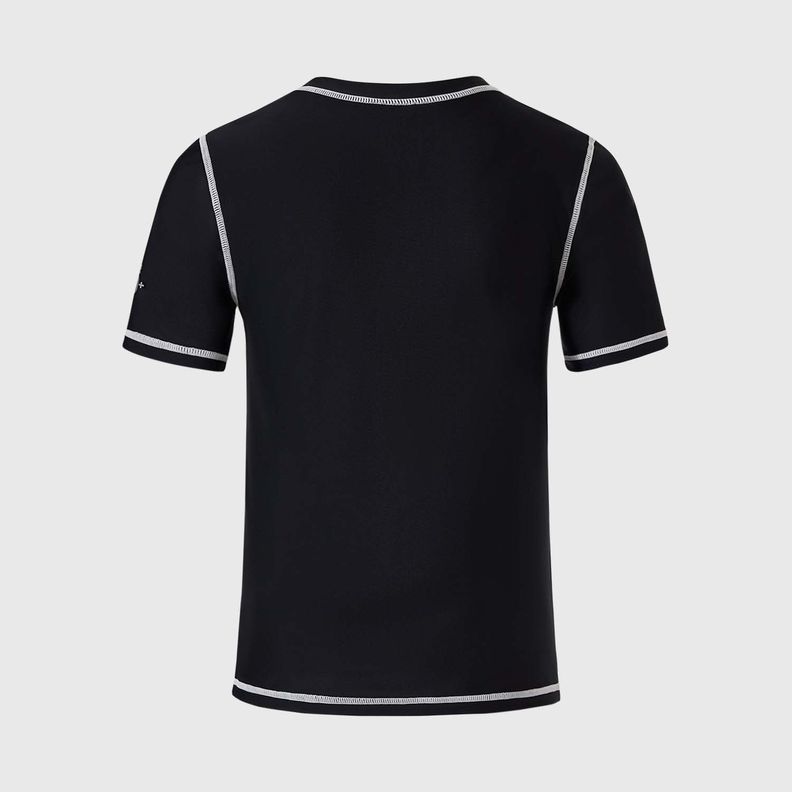 Traje De Baño Niño Polera Lycra Print Negro Fashion's Park-1