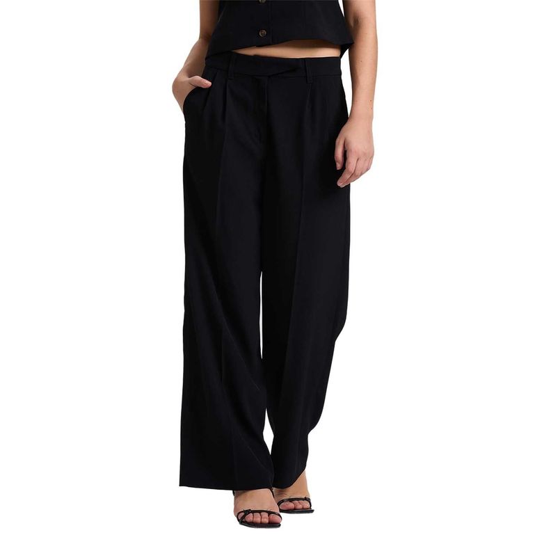 Pantalón Mujer Sastrero Negro Fashion's Park-0