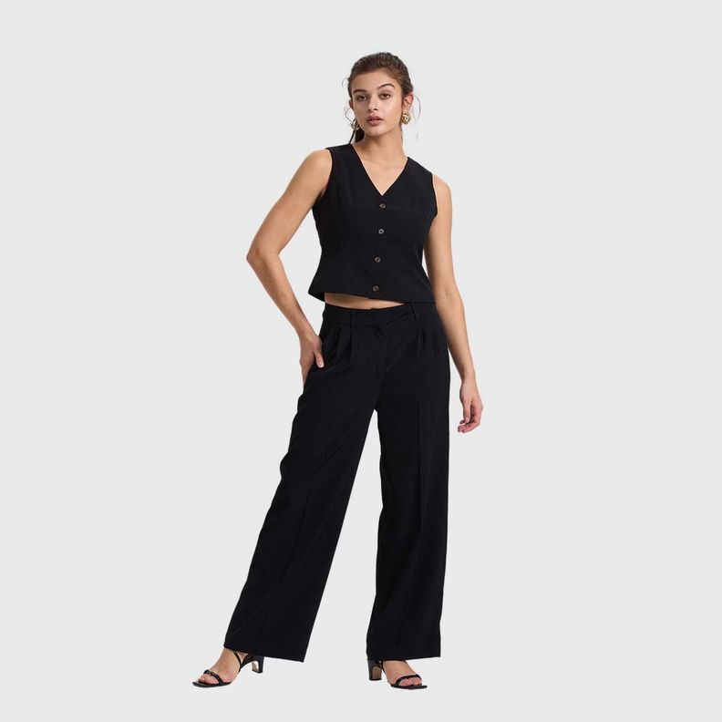 Pantalón Mujer Sastrero Negro Fashion's Park-3