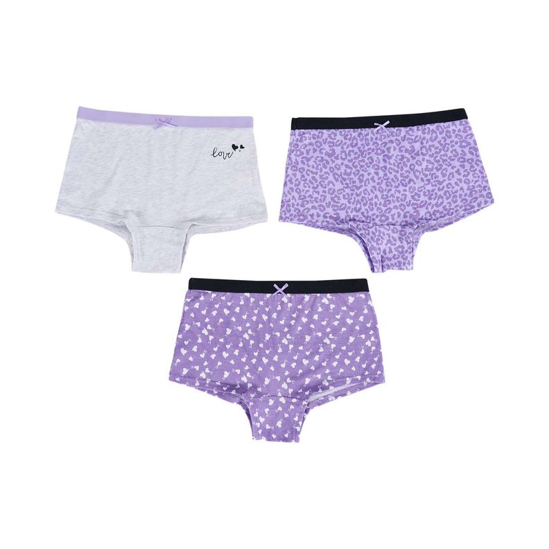Calzón Niña Tripack Rapport Lila Fashion's Park-0