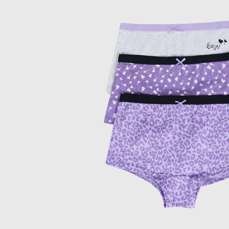 Calzón Niña Tripack Rapport Lila Fashion's Park-1