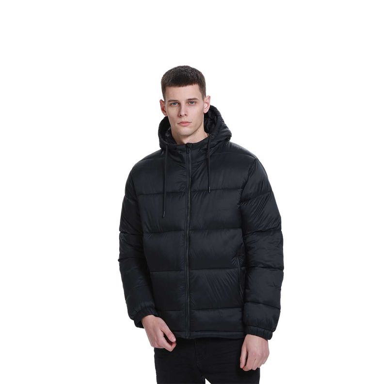 Parka Hombre Básica Lisa Iii Fsp Negro Fashion's Park-0