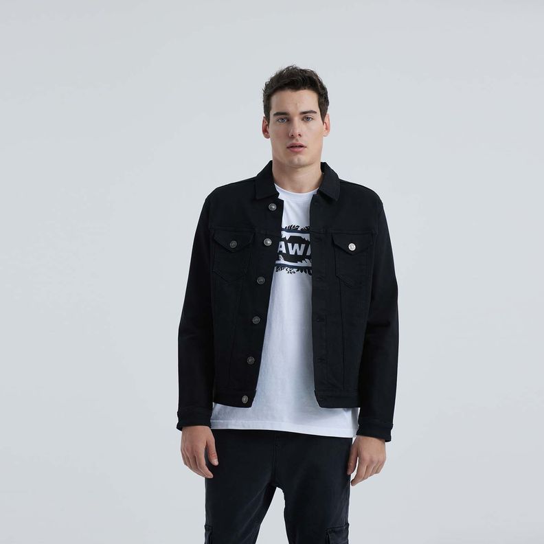 Chaqueta Hombre Jogger Negro-0