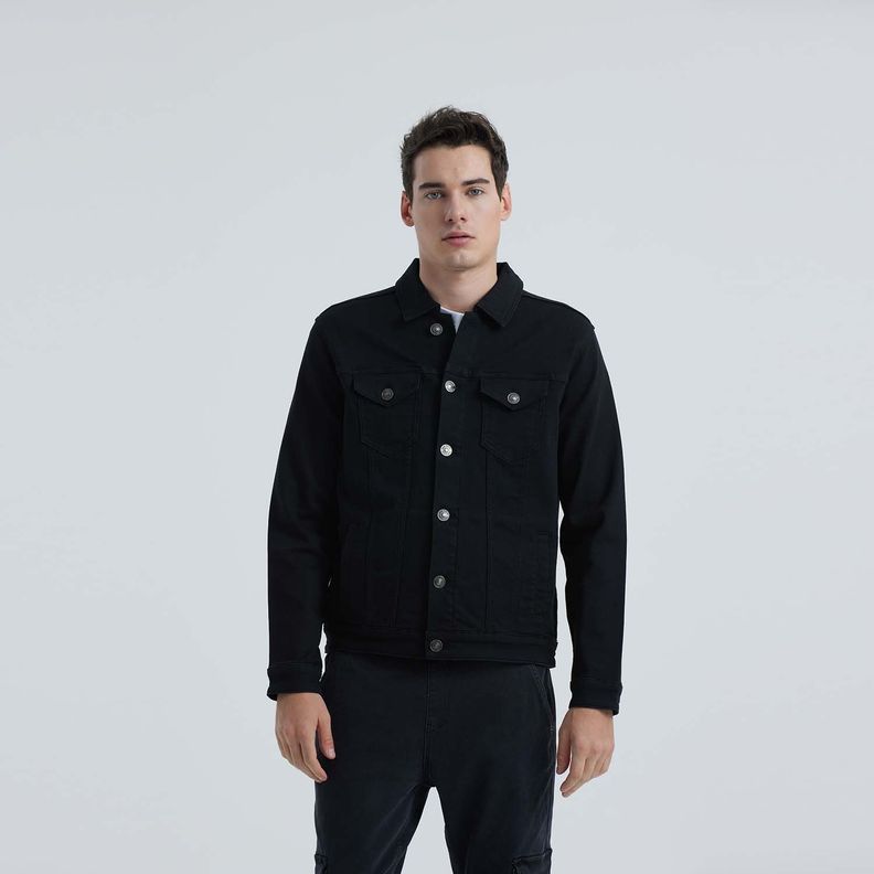 Chaqueta Hombre Jogger Negro-1