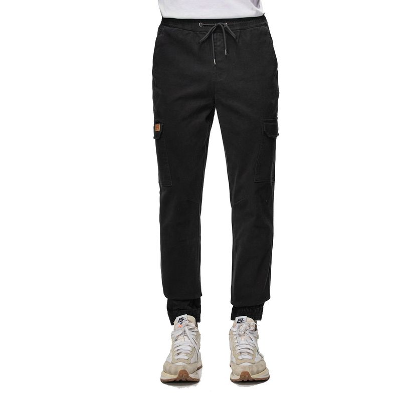 Pantalón Jogger Cargo Juvenil Negro Fashions Park-0