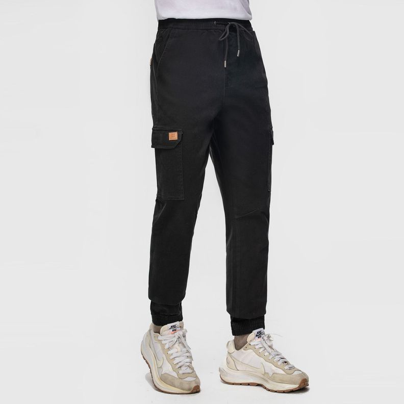 Pantalón Jogger Cargo Juvenil Negro Fashions Park-1
