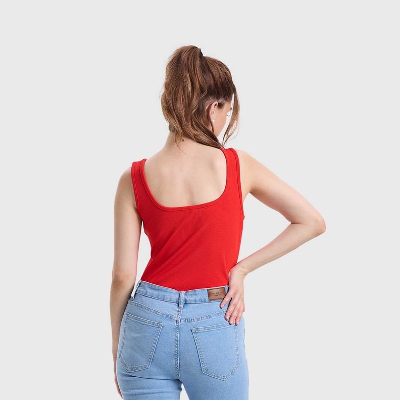 Polera Mujer Body Liso Rojo Fashion's Park-2