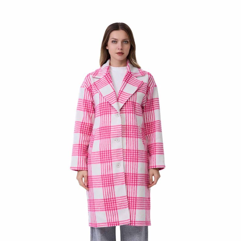 Abrigo Mujer Leñador Magenta-0