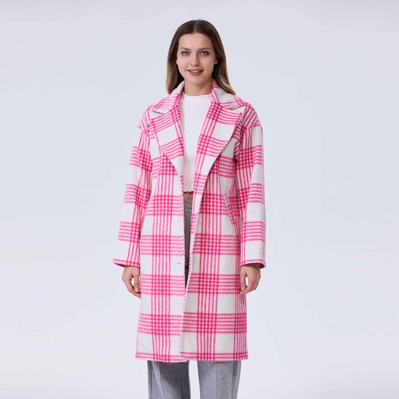 Abrigo Mujer Leñador Magenta-1