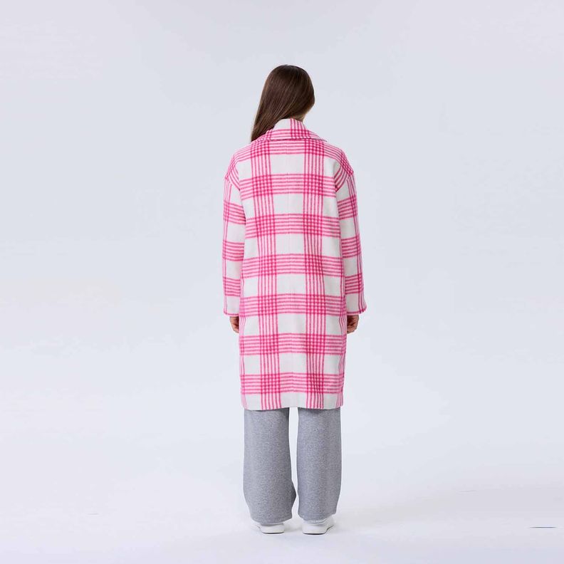 Abrigo Mujer Leñador Magenta-2