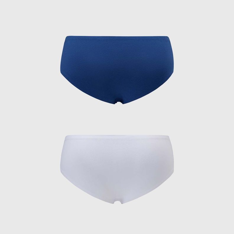 Calzón Mujer Bipack Pantaleta Algodón Azul Fashion's Park-1