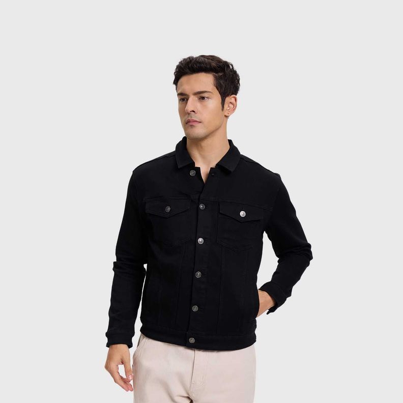 Chaqueta Hombre Jogger Negro Fashion's Park-1