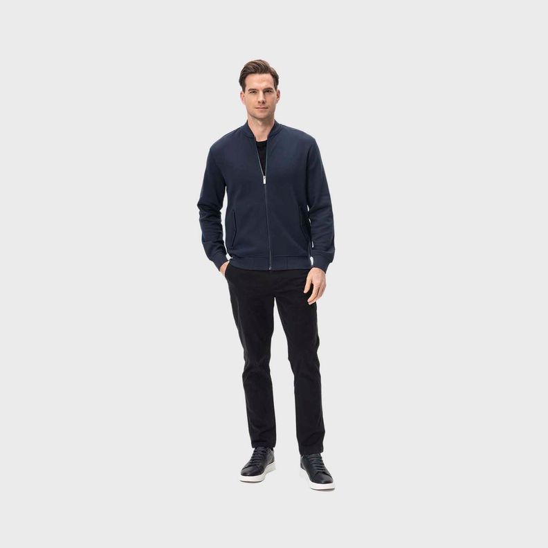 Polerón Hombre Bomber Azul Marino Fashion's Park-3