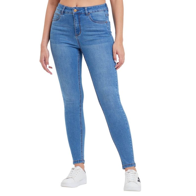 Jeans Super Skinny Estela Azul Claro Mujer-0