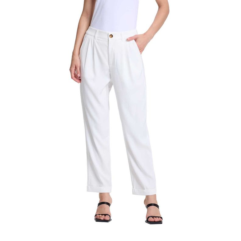 Pantalón Mujer Sastrero Pinzas Calce Crudo Fashions Park-0