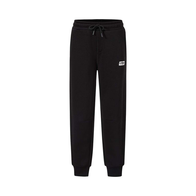 Pantalón Buzo Niño Jogger Corte Lateral Negro-0