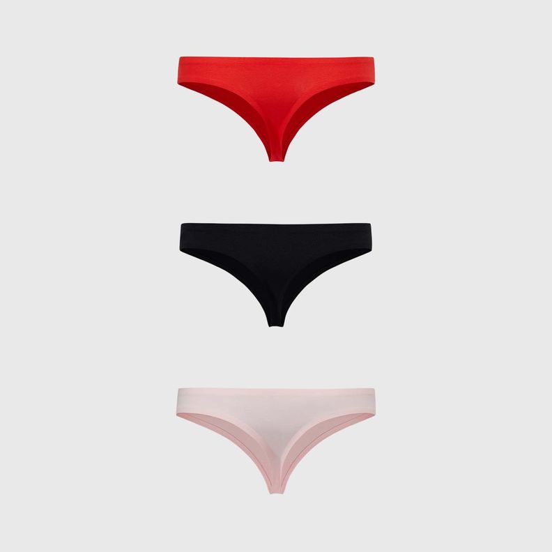 Calzón Mujer Colaless Tripack Algodón Rojo Fashion's Park-1