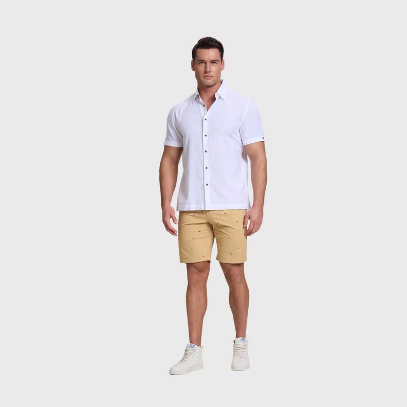 Camisa Hombre Lisa Blanco Fashion's Park-3
