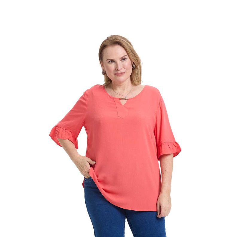 Blusa Mujer Vuelo Rojo Fashion's Park-0