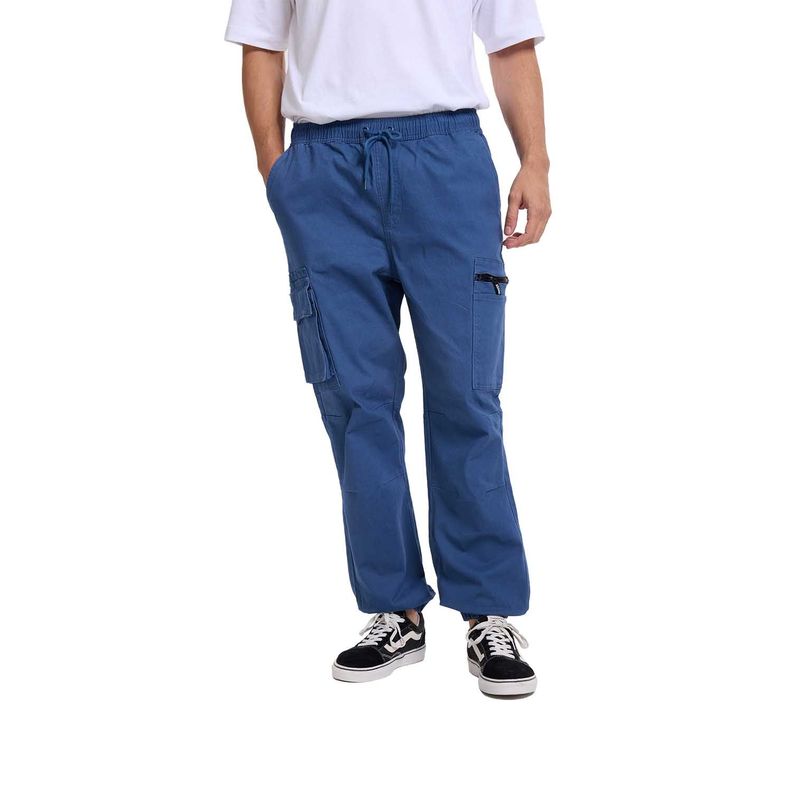 Pantalón Hombre Cargo Jogger Azul Piedra Fashion's Park-0