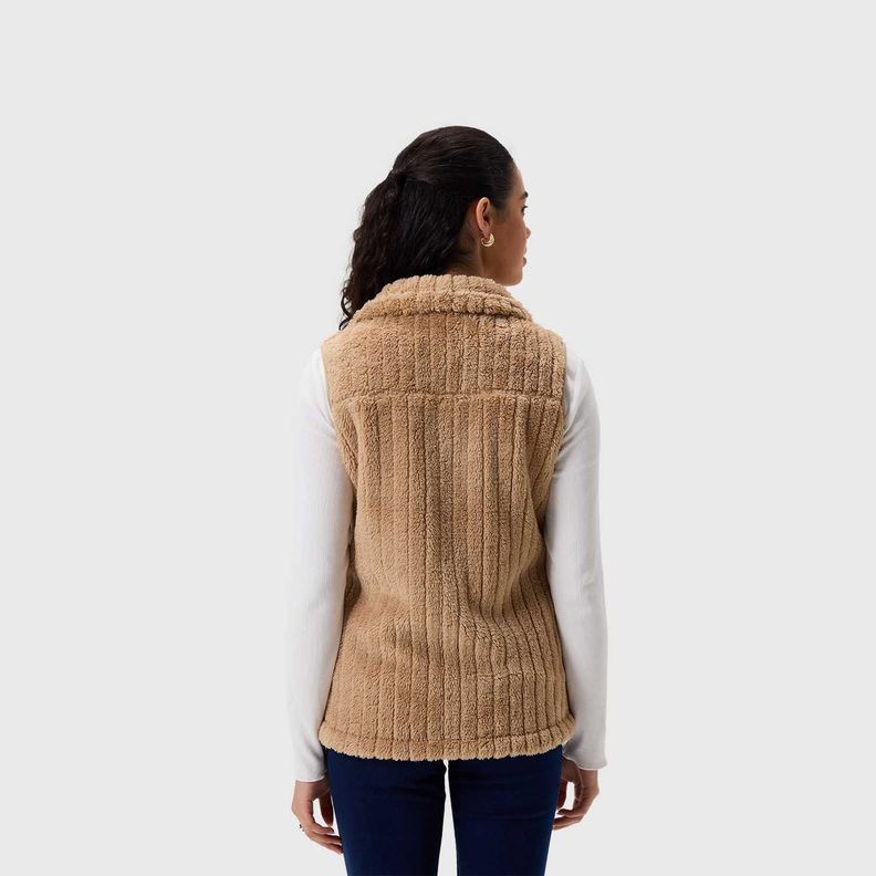 Polar Mujer Peludo Con Textura Beige Oscuro Fashion's Park-2