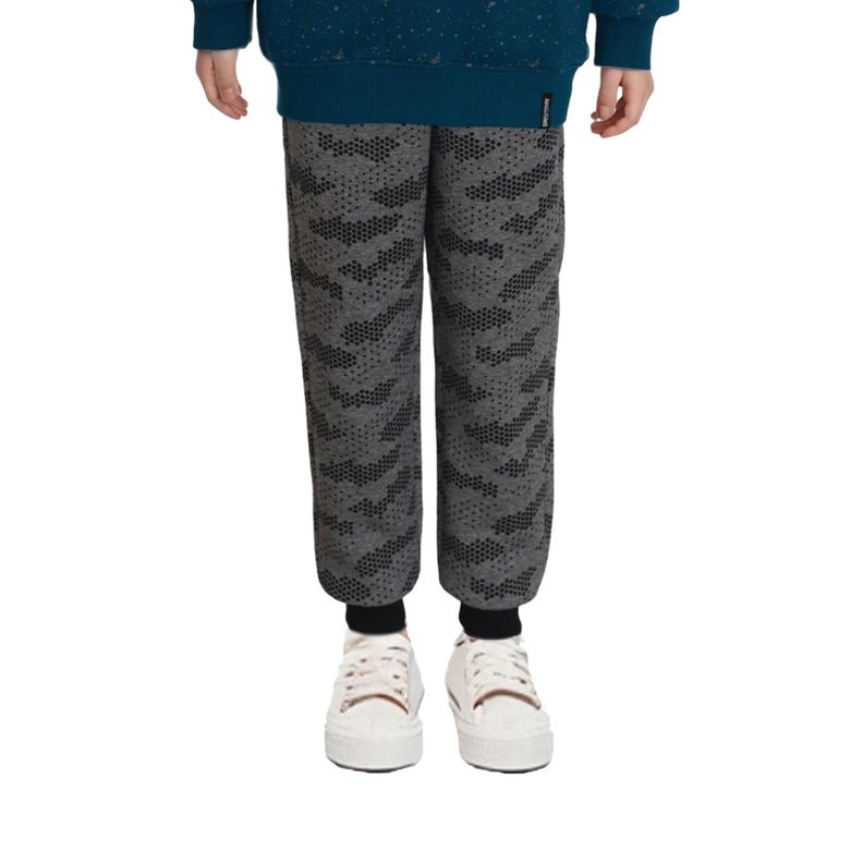 Pantalón Buzo Niño Jogger Full Print Negro-0