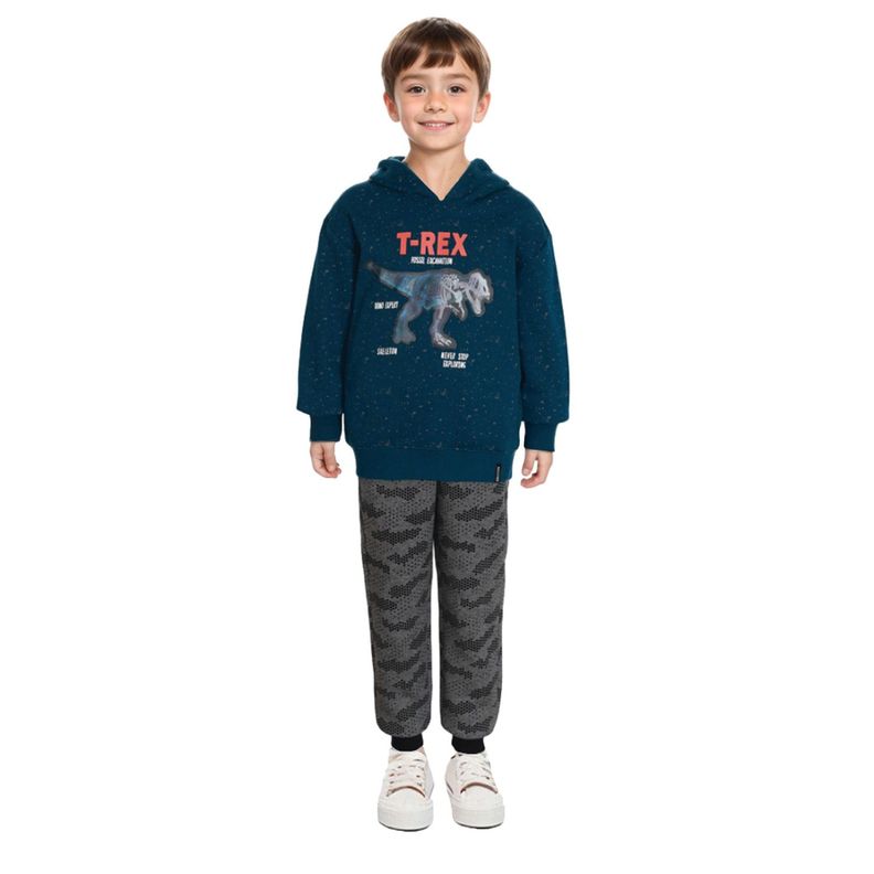 Pantalón Buzo Niño Jogger Full Print Negro-2
