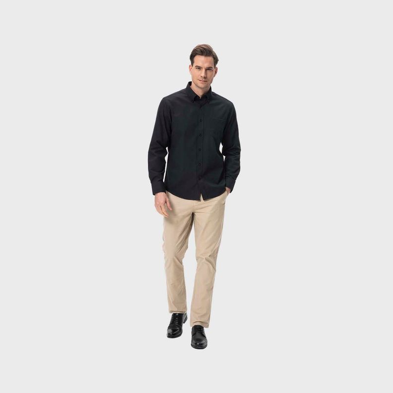 Pantalón Hombre Chino con Cinturón Beige Fashion's Park-3