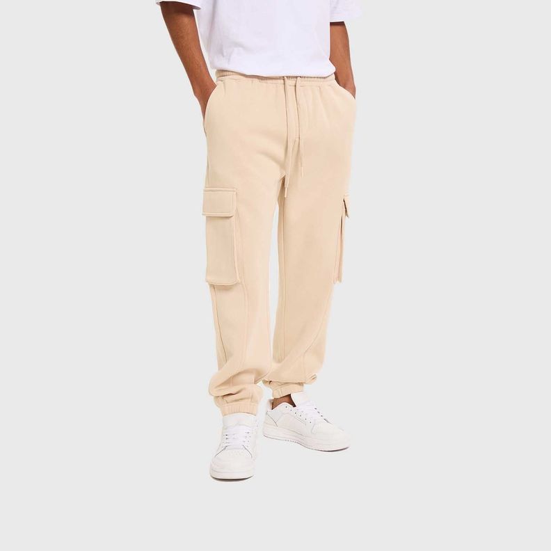 Pantalón Buzo Hombre Jogger Básico Beige Fashion's Park-1