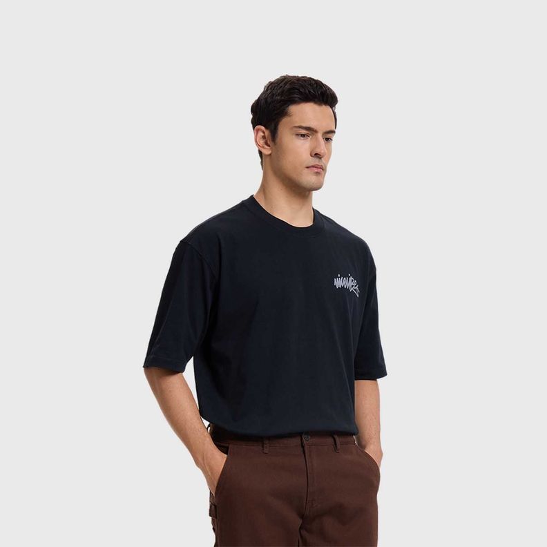 Polera Hombre Print Graffiti Negro Fashion's Park-1