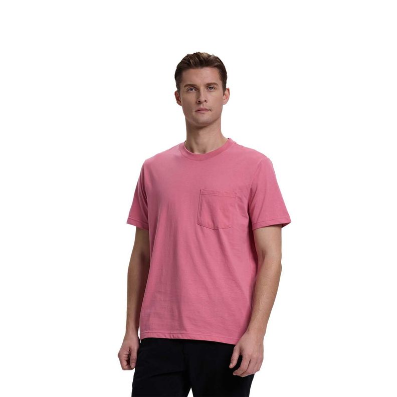 Polera Hombre Básica Con Bolsillo Palo Rosa Fashion's Park-0